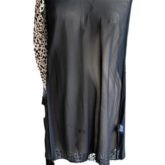 Banana Republic animal cheetah print maxi pleated shift tank dress - Picture 4 of 16